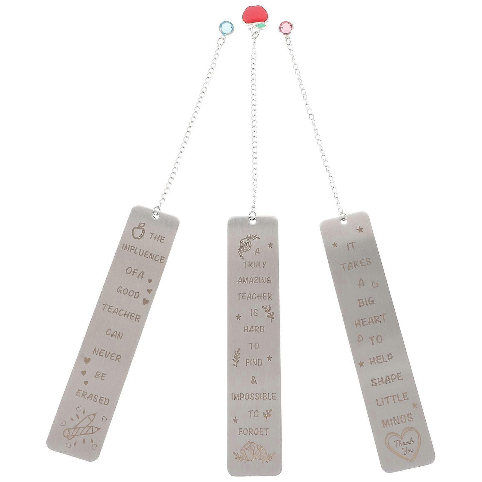 Decorative Metal Book Marker With Rectangular Shape Suitable For School Events And Graduations 12Pcs In Silver Color