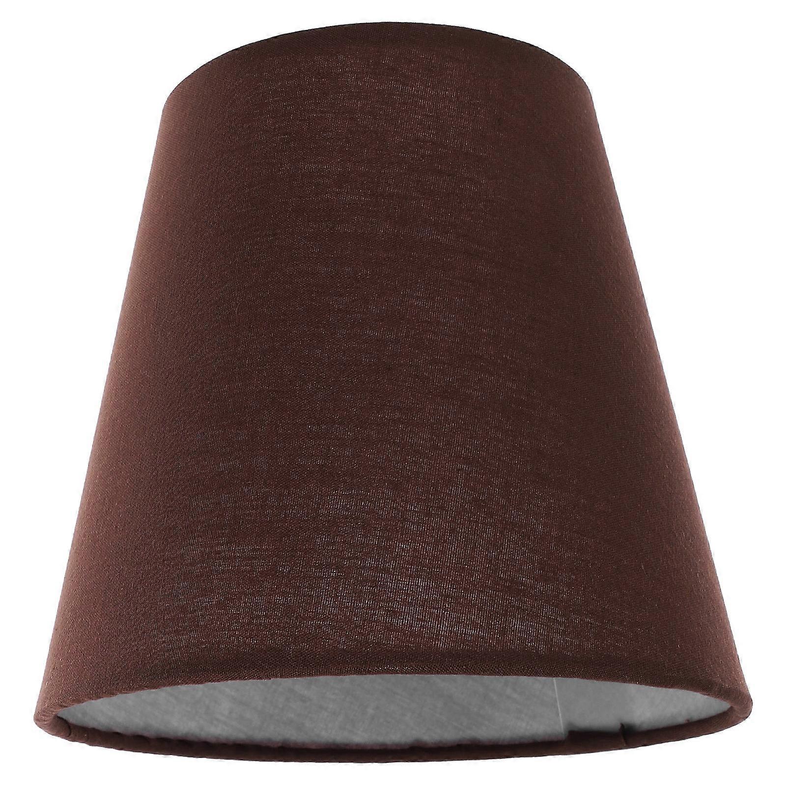 Cloth Lampshade Replacement Small Lamp Shades for Decor 3Pcs Coffee