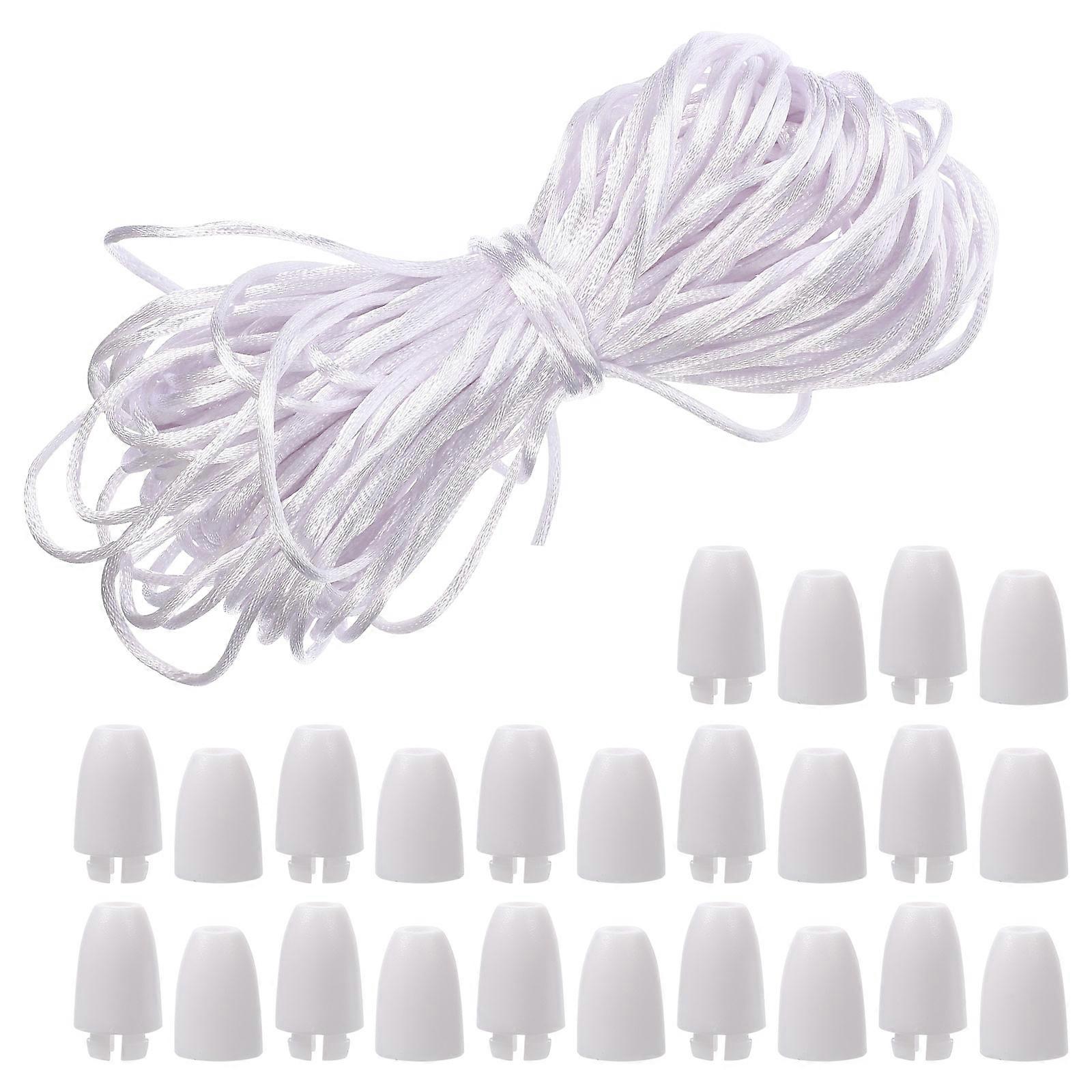 Braided Craft Rope For Hobbyists 2 Sets 10M Smooth Surface Round Multifunctional Rope With Buckle For Connecting Lanyards