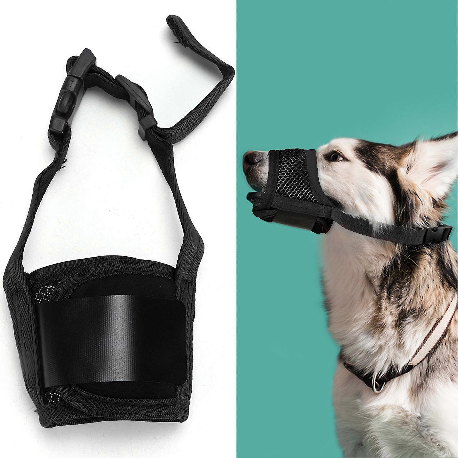 Dog Muzzle XXL Black Adjustable Comfortable Anti-Bite Easy Clean