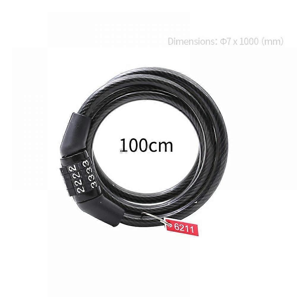 Magazine Bicycle Chain Lock Bike Security 4-Digit Password Combination Anti-theft Padlock