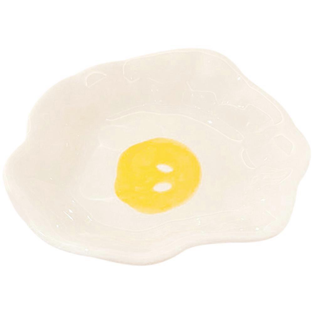 Sauce Dish Ceramic Small for Home Use White Ceramic Soy Sauce Container 1Pcs