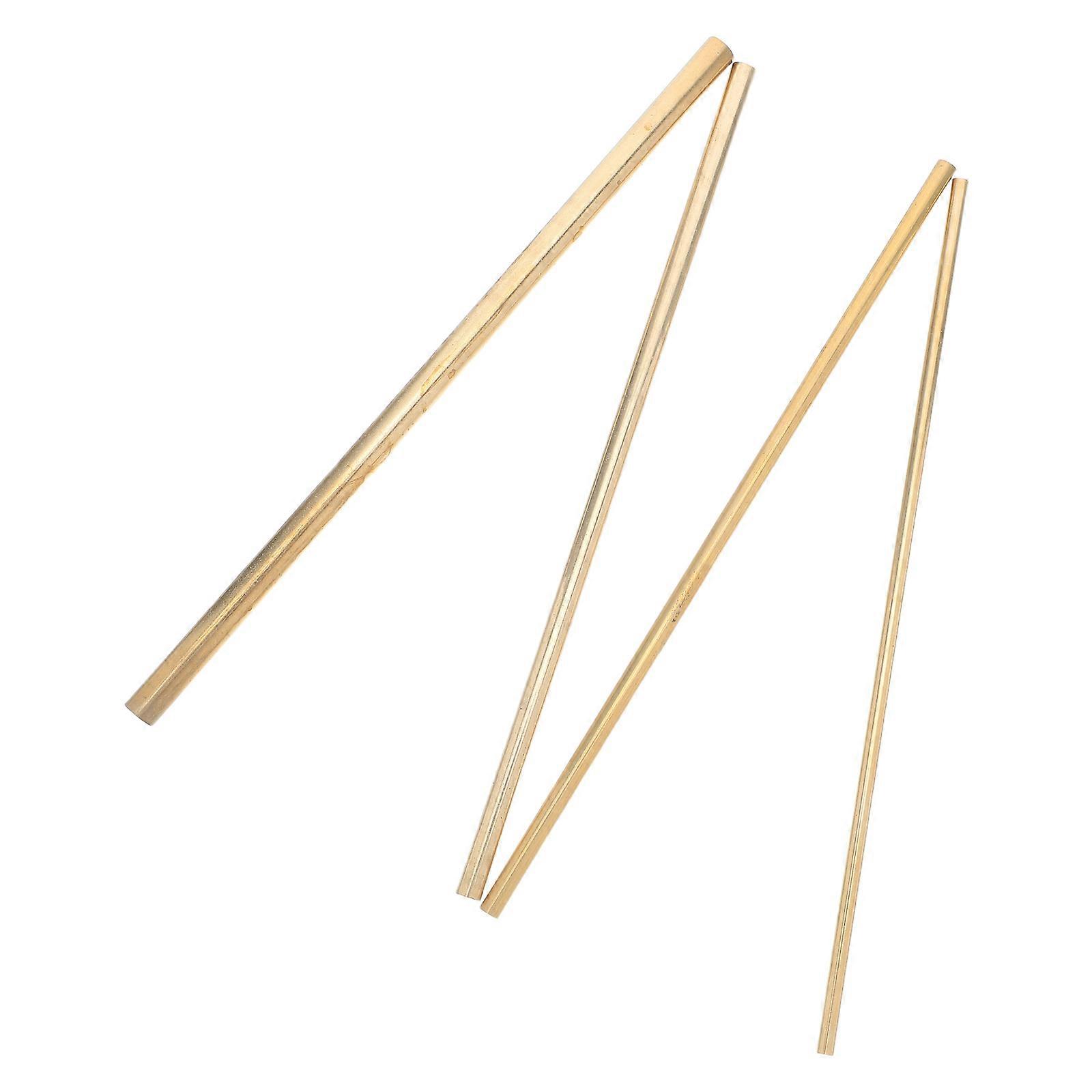 Solid Round Brass Rod for Crafting and Laboratory Use 16Pcs Kit