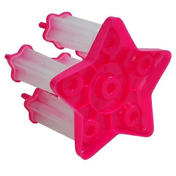 DIY Star Shaped Ice Cream Molds for Pops 3Pcs Rosy Kit