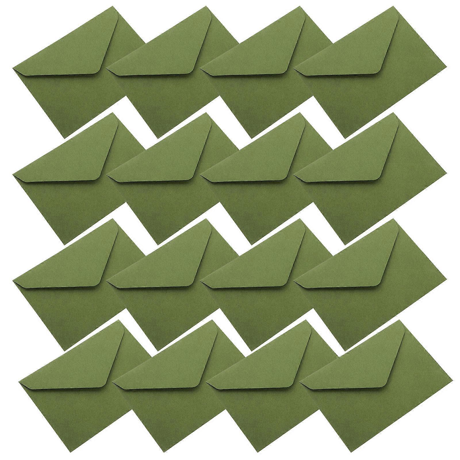 Vintage Style Invitation Envelopes 120 Pcs Perfect For Wedding Parties Elegant Green Rectangular Envelopes