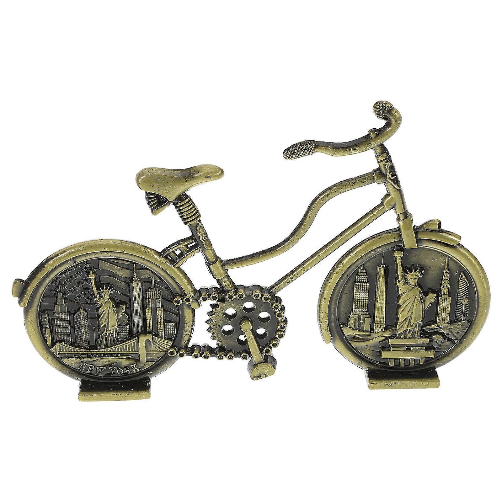 Alloy Bicycle Model for Display 2Pcs Miniature Retro Bike Ornament