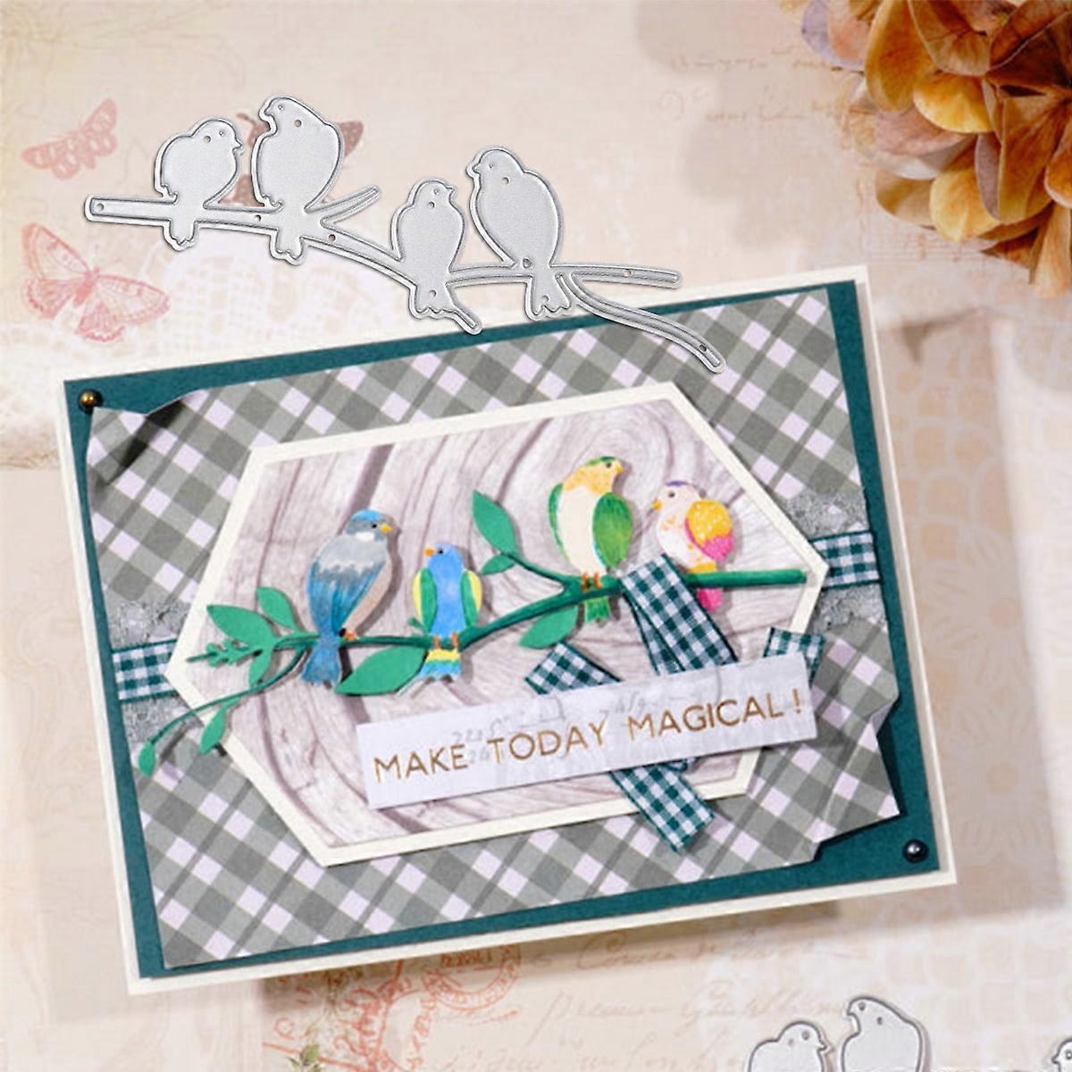 1PC Metal Cutting Birds in the Tree Dies Die-cut Crafts Stencil Tool for DlY Handmade Scrapbook Cards