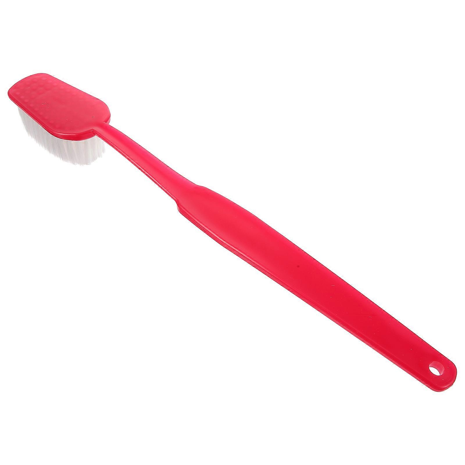 Back Lotion Applicator Body Brush 4Pcs Red Bath Scrubber for Shower