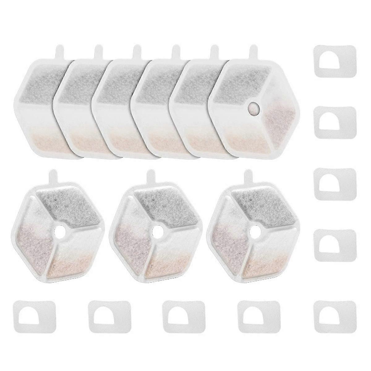 Filter&Sponges for Smartoo 152oz/4.5L Wireless Cat Water Fountain Quadruple Filtration Cat Fountain