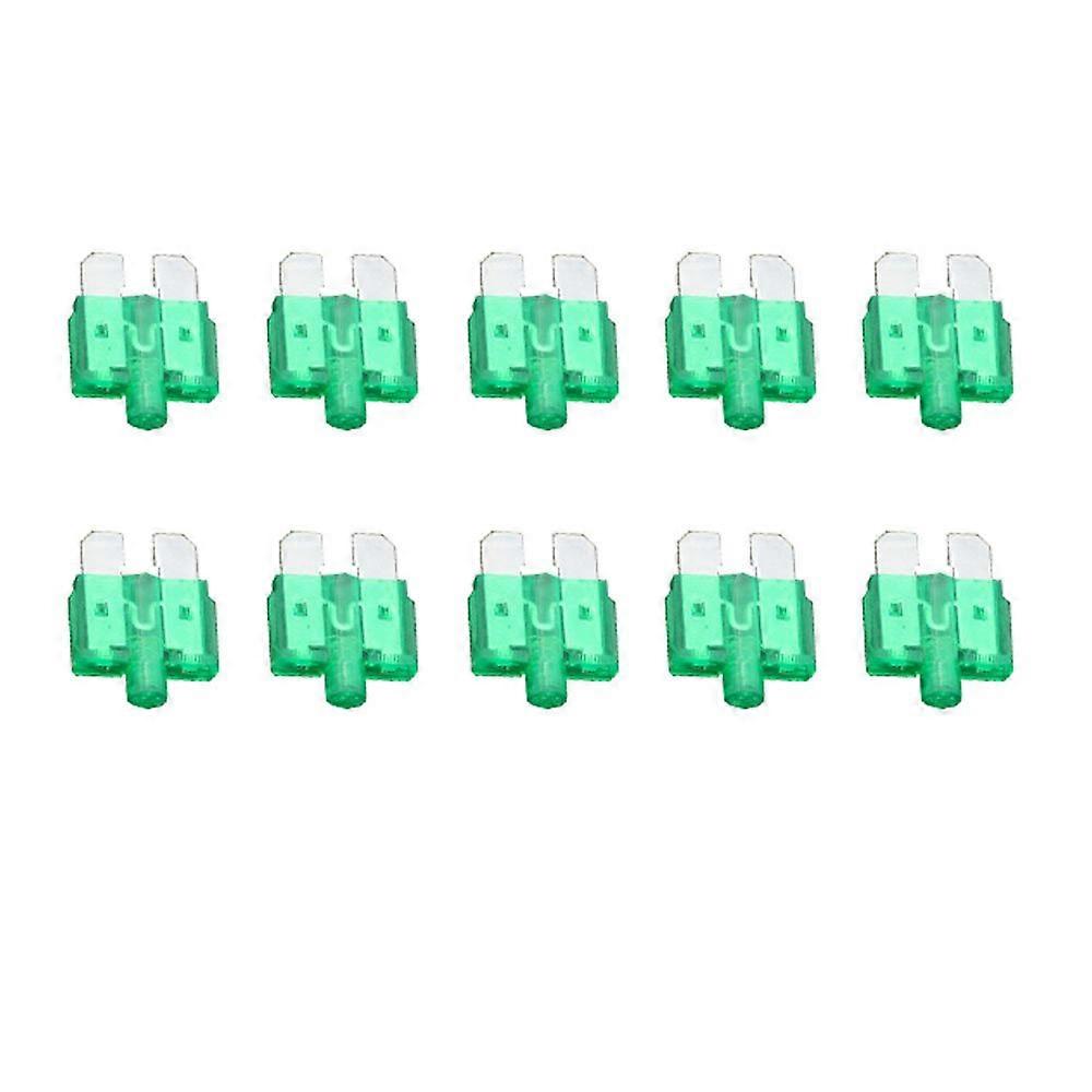 30A Auto Fuse Inserts 10PCS for Medium Size Vehicles with Lamp Compatible with Car Insurance Tablets