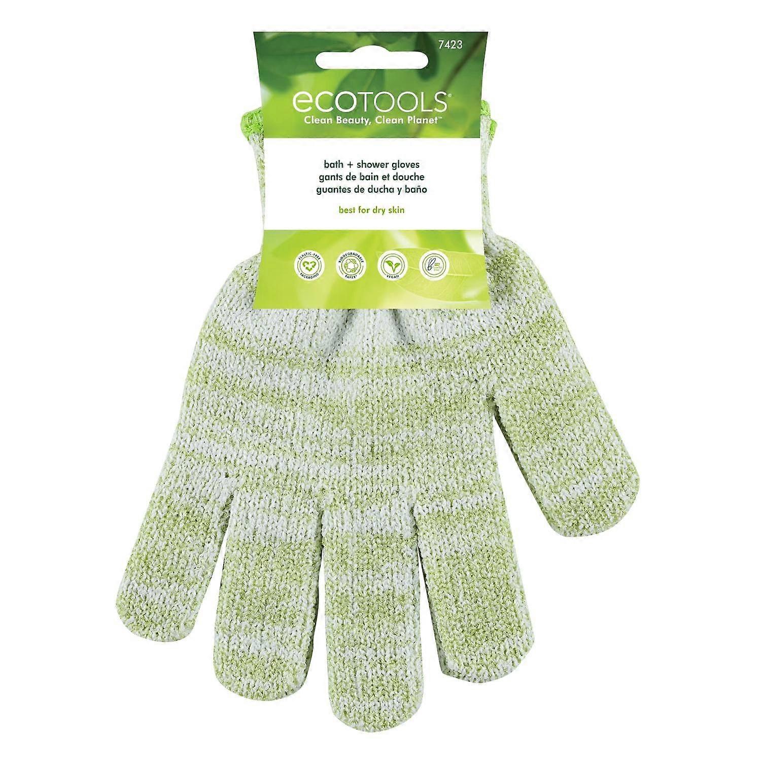 EcoTools, Bath + Shower Gloves, 1 Pair