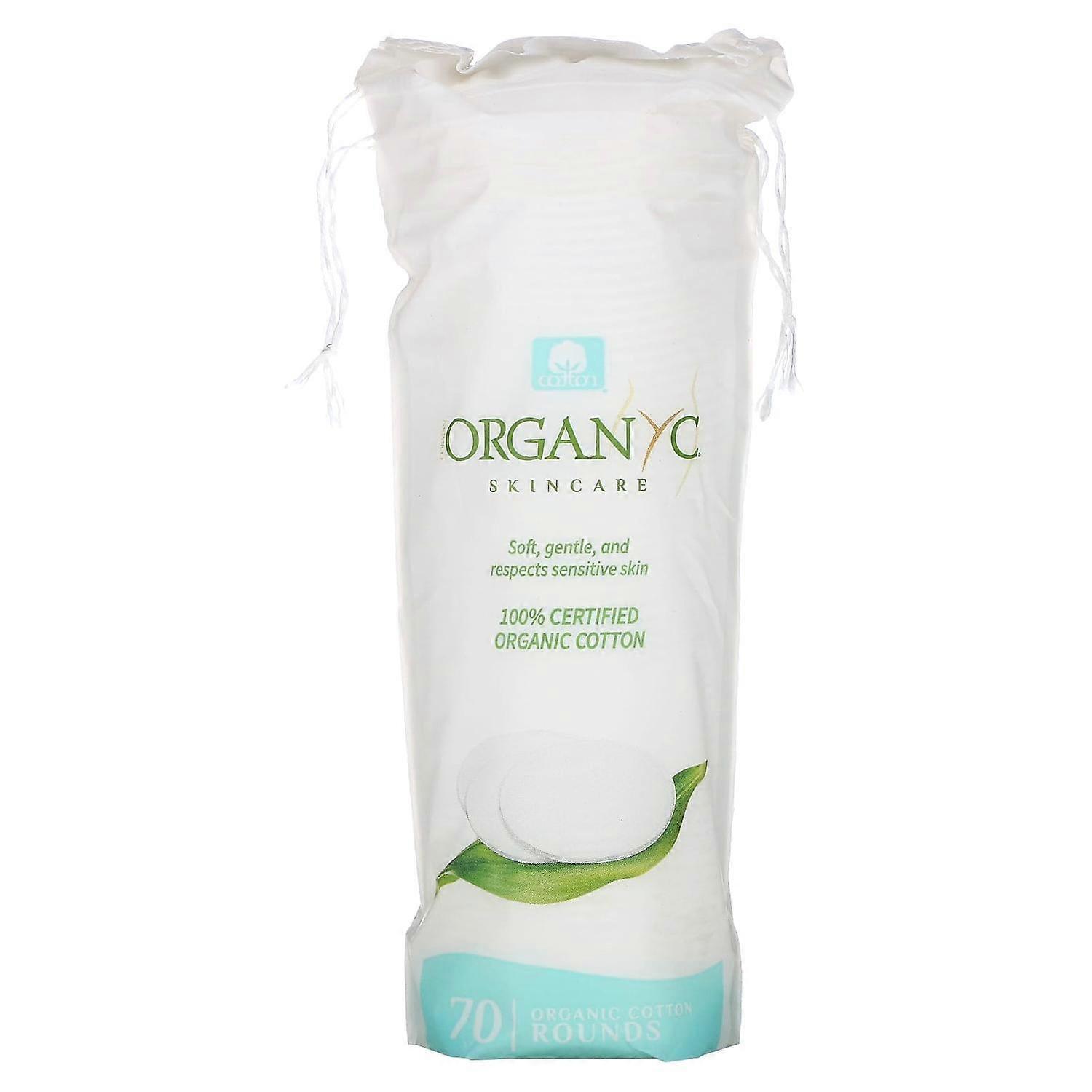 Organyc, Organic Cotton Rounds, 70 Pieces