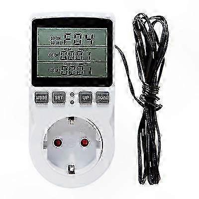 Digital Thermostat Timer Socket with Temperature Control & Probe for Heating Cooling