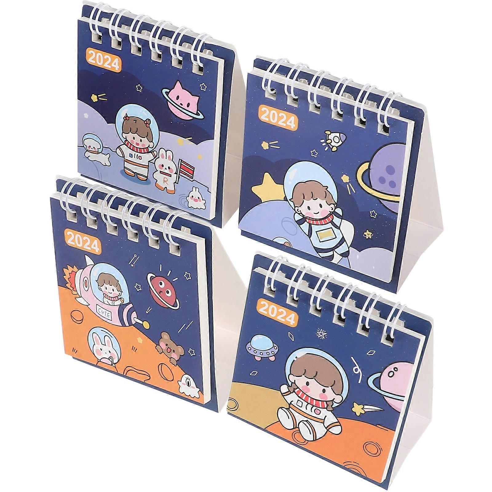 Delicate Standing Calendar Office Desk Calendar for Daily Use 8Pcs