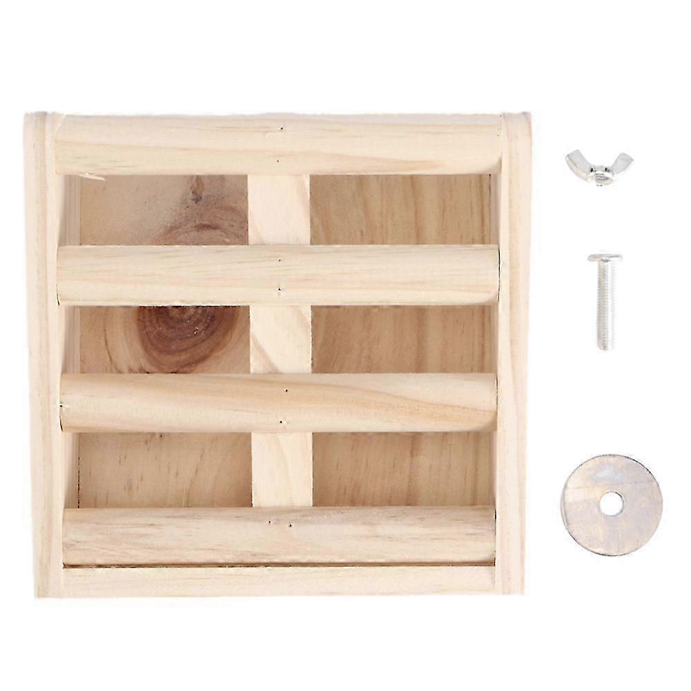 25-26 Wooden Fixed Rabbit Fodder Feeder Grass Manger Rack Stand Food Bowl Pet Supplies for Chinchilla Guinea Pig