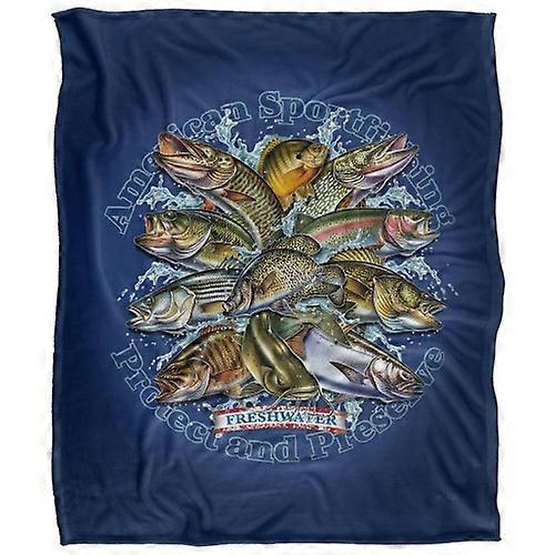JQ Licensing American Sportfishing Freshwater Silky Supersoft Blanket