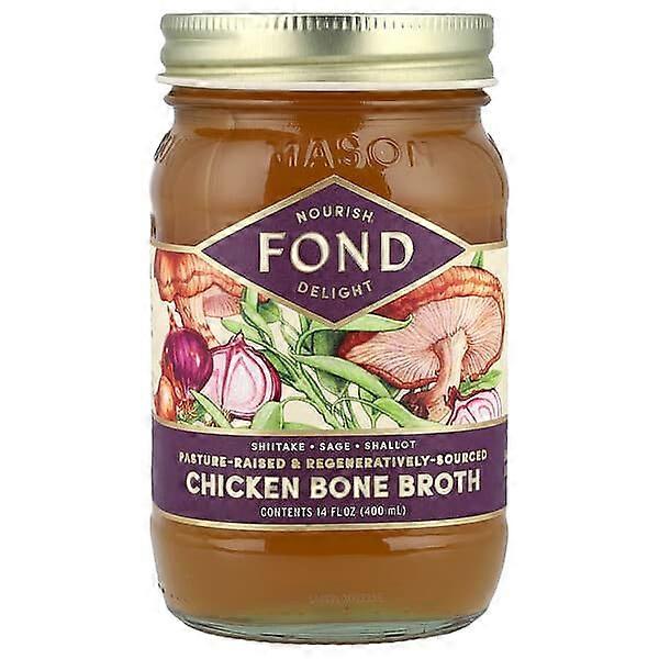 FOND Bone Broth, Chicken Bone Broth, Shiitake & Sage, 14 fl oz (400 ml)