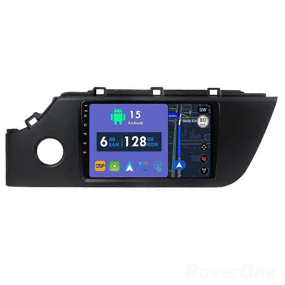 Car Radio 6G+128G CarPlay GPS Navigation Head Unit for Kia Rio 4 IV FB 2020 - 2022 Android Auto Bluetooth Stereo Touch Screen