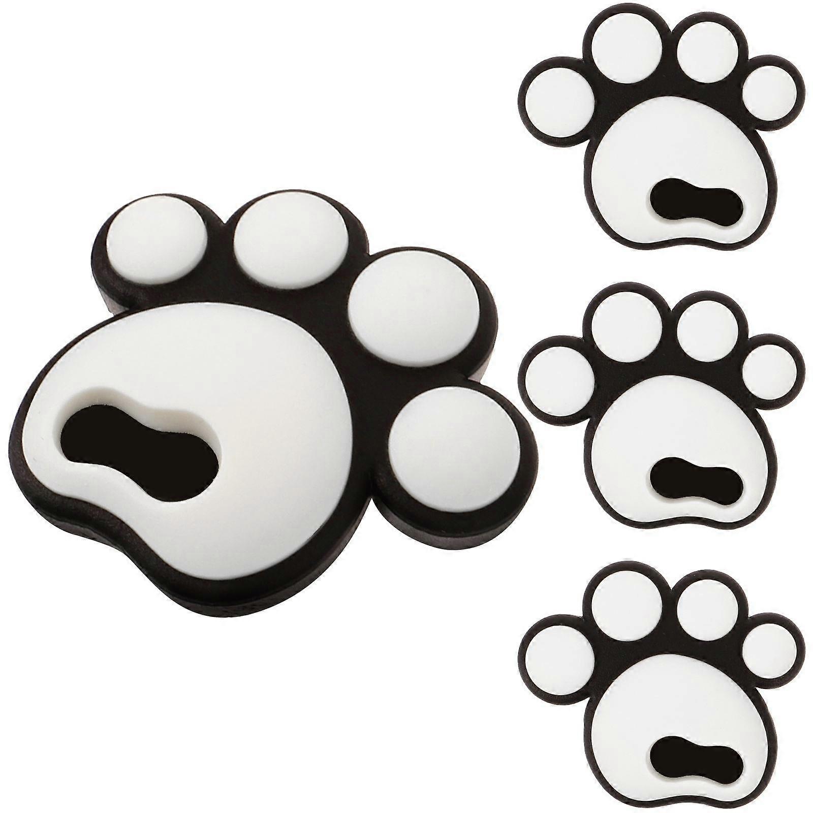 White Snowboard Anti-Slip Cushion Nonslip Stickers for Home Use 4Pcs Set