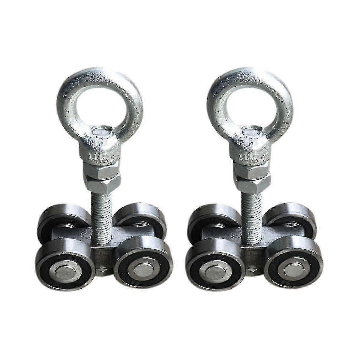 4 輪サイレントトロリーアセンブリローラー 4 ベアリングトロリーアセンブリトールユニストラットチャネル