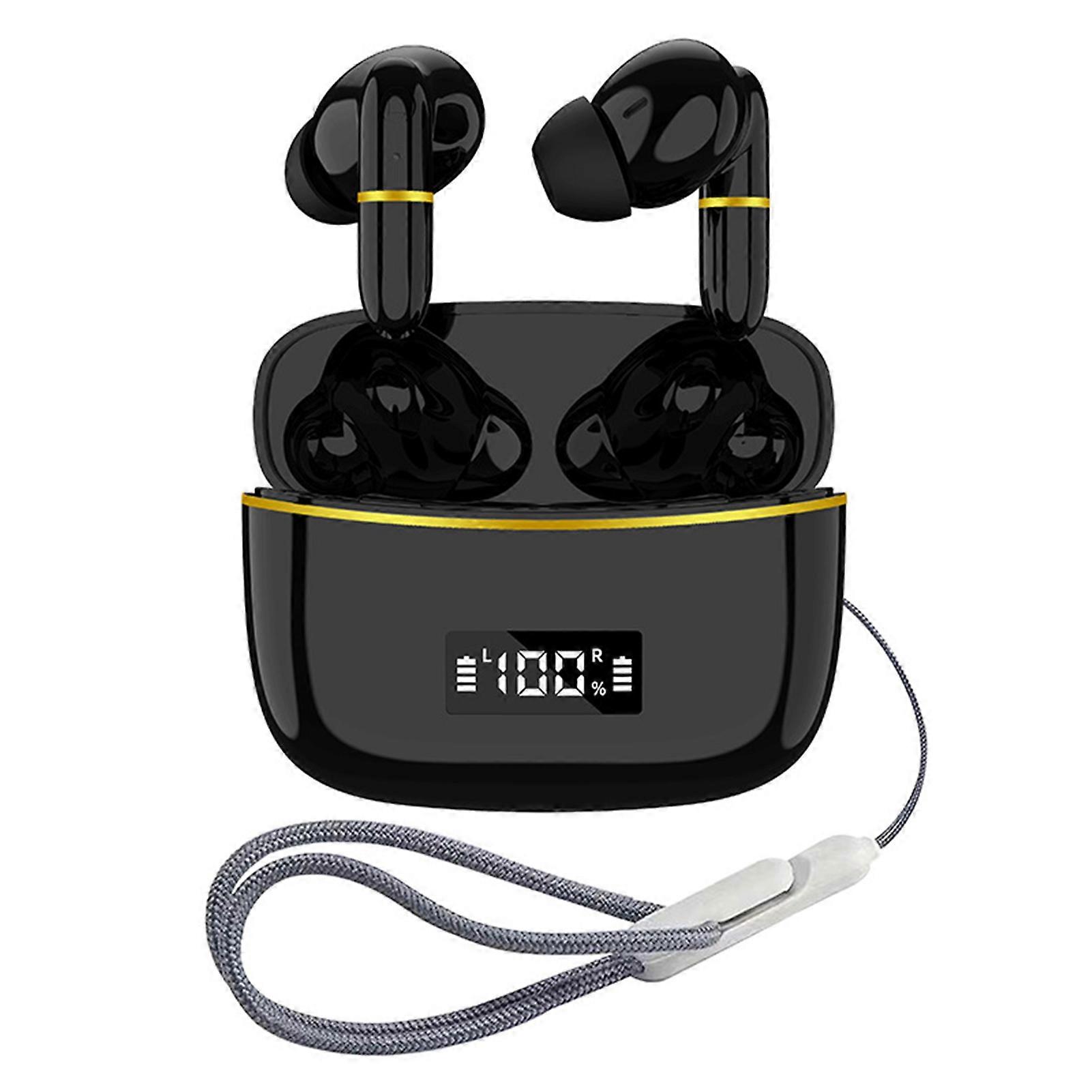 Wireless Earbuds With Digital Display Charging Case In-Ear Stereo for Office Study