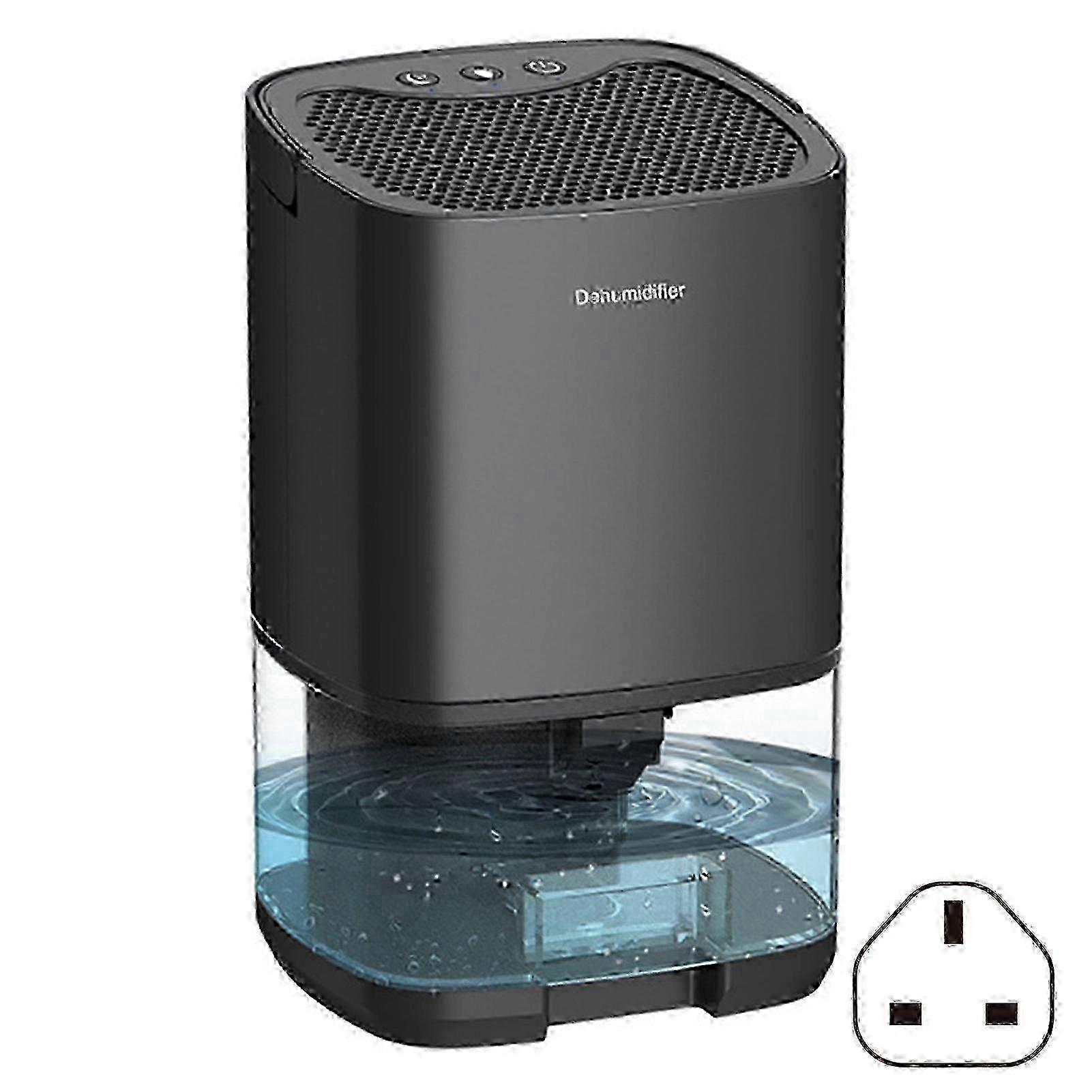 Quiet dehumidifier for small rooms with 7-color LED light and moisture absorber