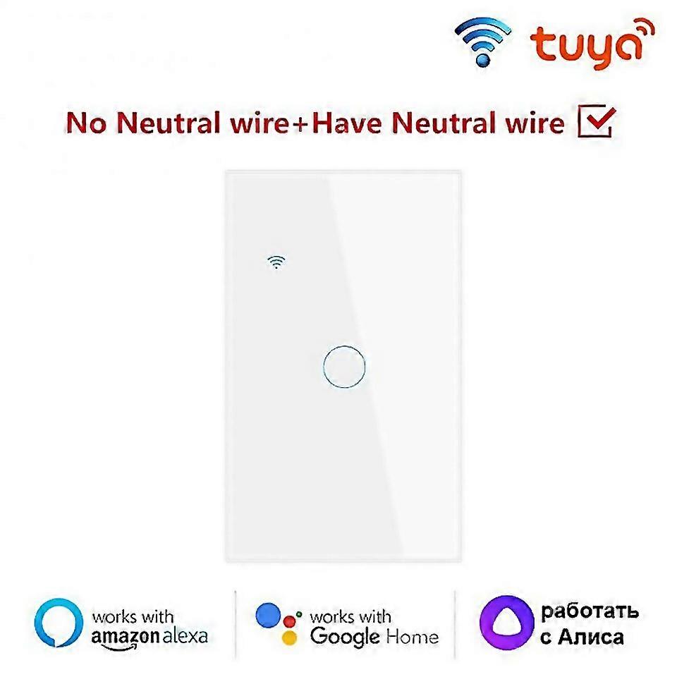 For Aubess Wifi Us Smart Light Switch Wireless Smart Switch Touch Sensor Panel Tuya Smart Life App C