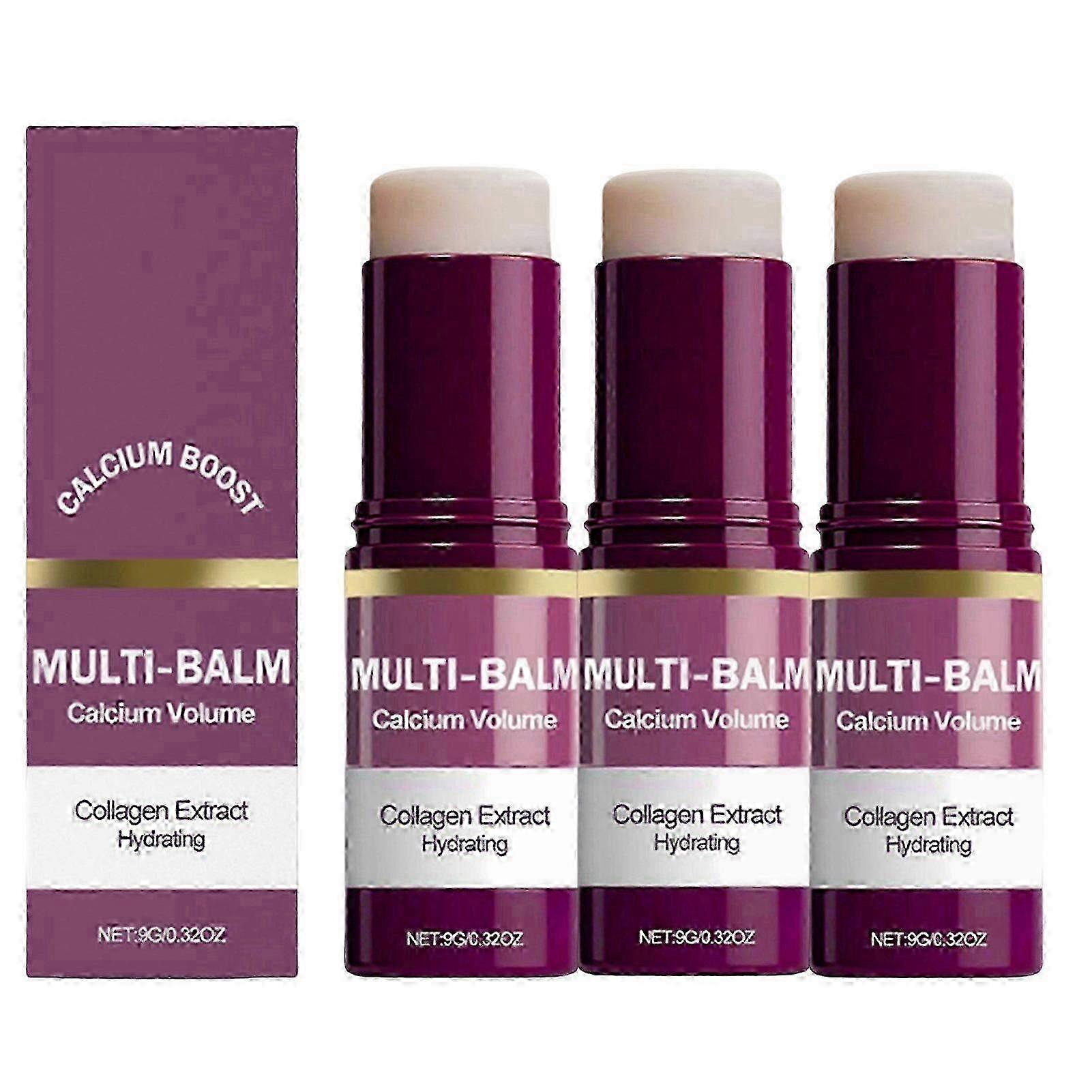 25-26 Cemenrete Calcium Multi Balm Stick Hydrating Anti-Aging Balm for All Skin Types, Moisturizing Primer for Dry Skin, Daily Use