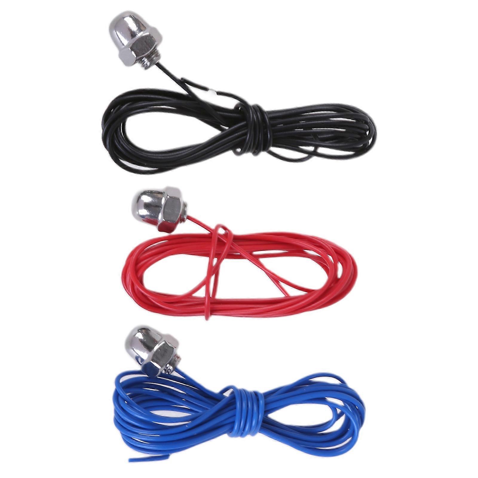 3Pcs Liquid Level Sensors Water Level Wire Probe Replacement Stainless Steel Water Liquid Level Probe Enduring  5 meters