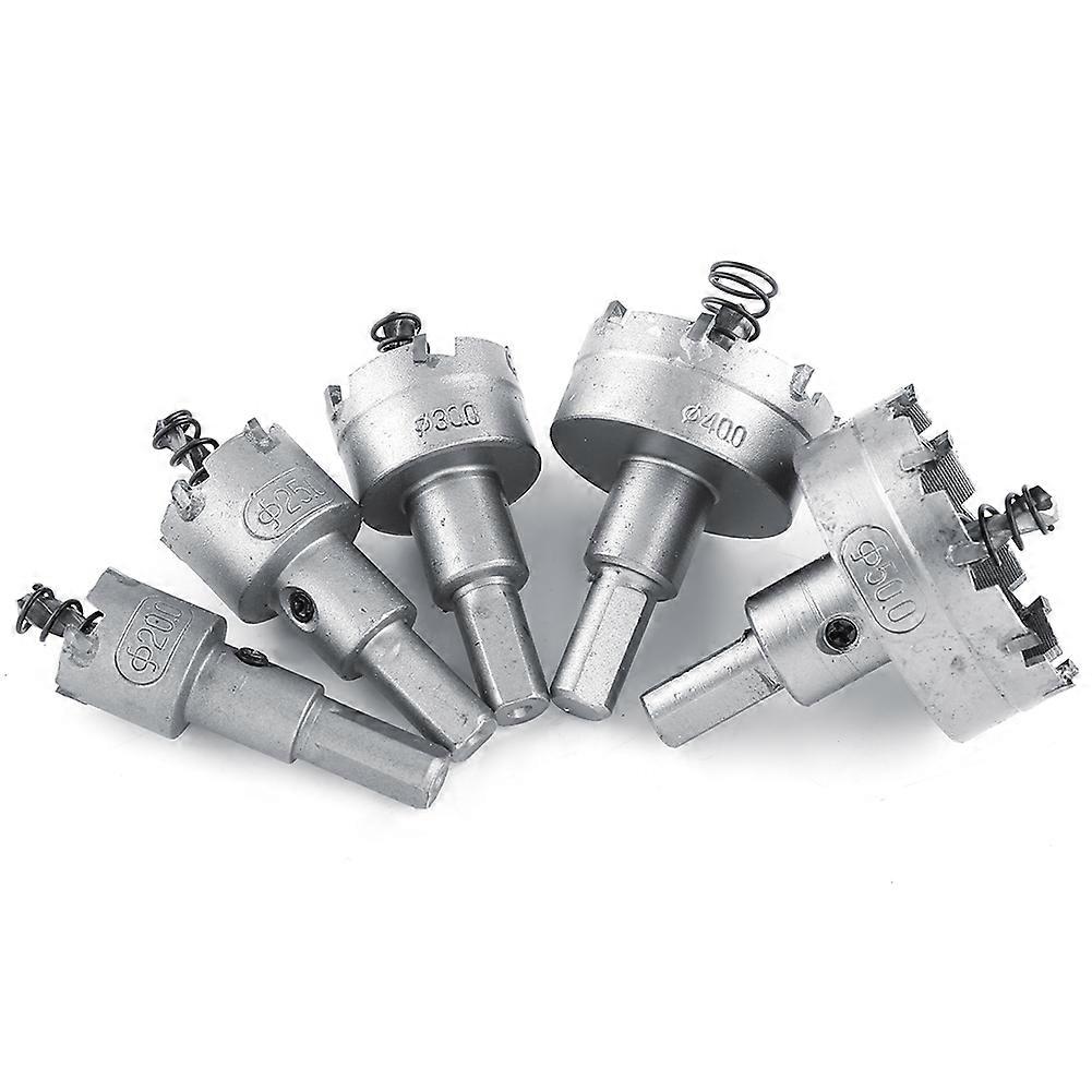 5pcs/set 20-50mm HSS Drill Bit Hole Saw Set Carbide Tip TCT Core Metalworking Hole Cutter Tools