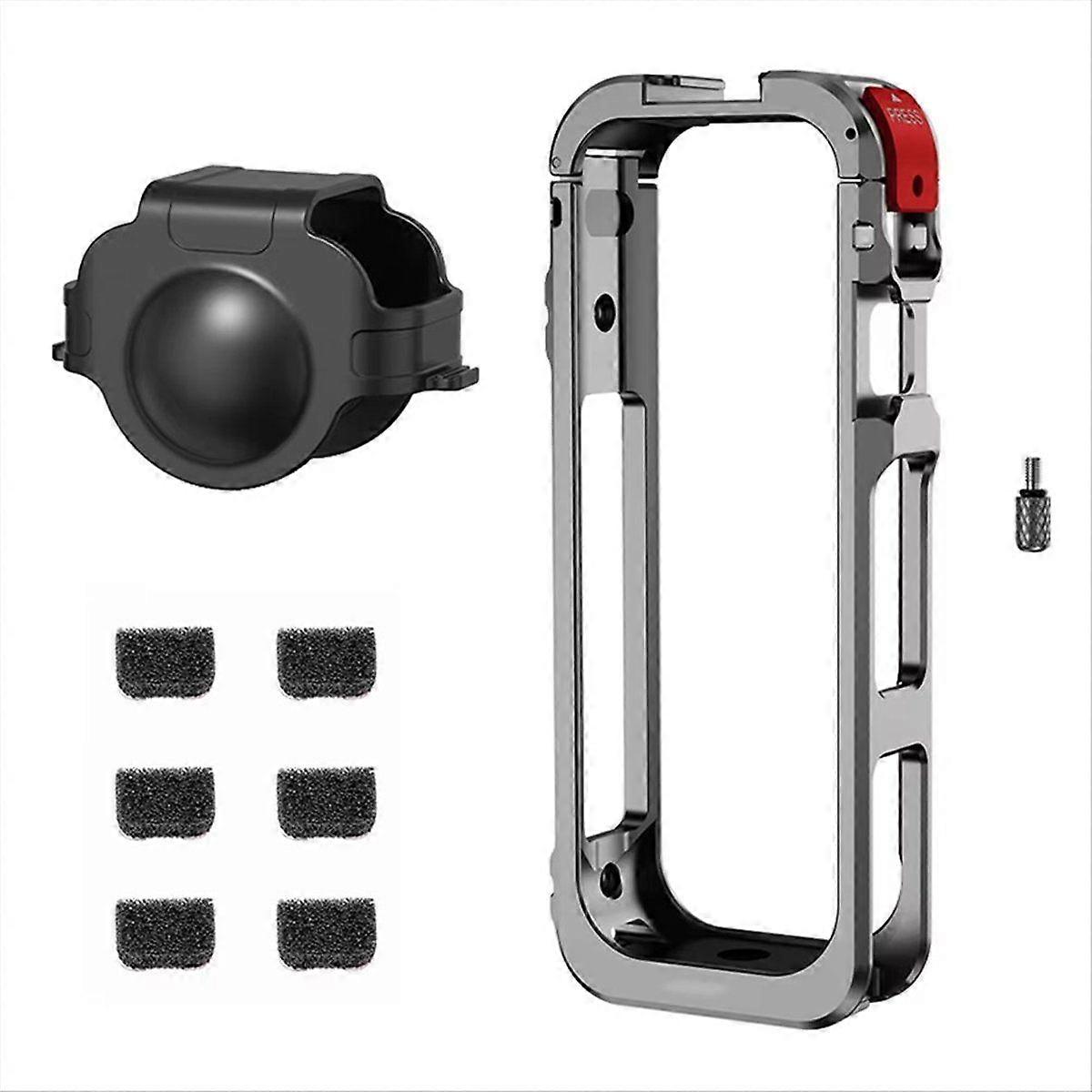 Metal Frame Cage for X5 Protective Case with Cold Shoe 1/4 Expansion Bracket Action Camera Accessor