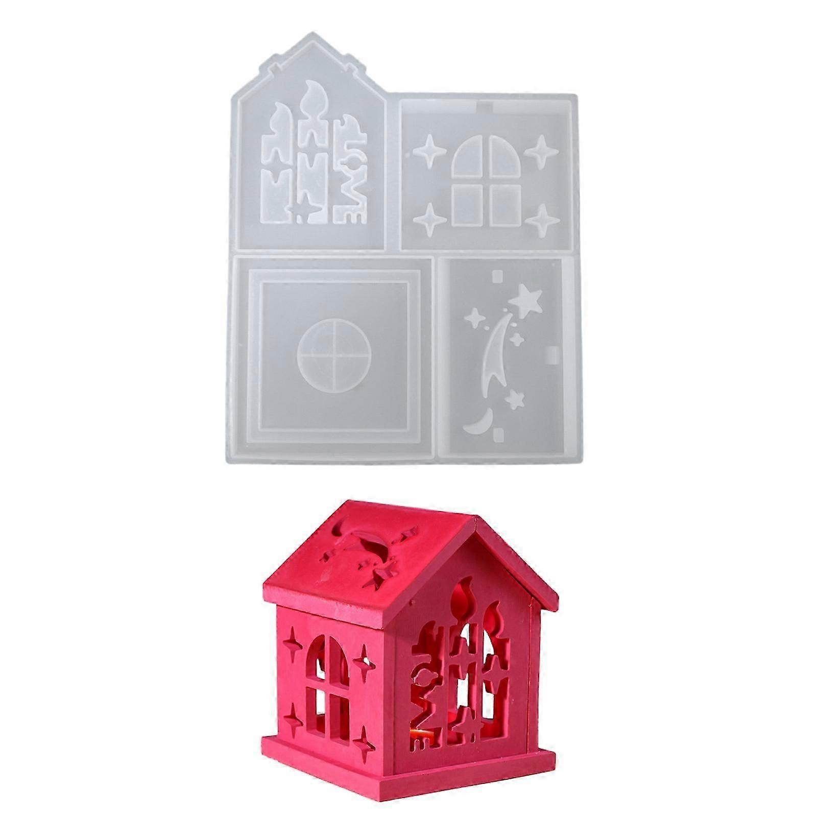 Creative Keyring Castes Molds Sturdy Silicone House Shpe Stylish Molds compatible Customes Name Craft Supplies Daily Use Myi