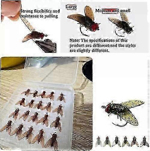 bionic fly fishing bait 20pcs small fly hook