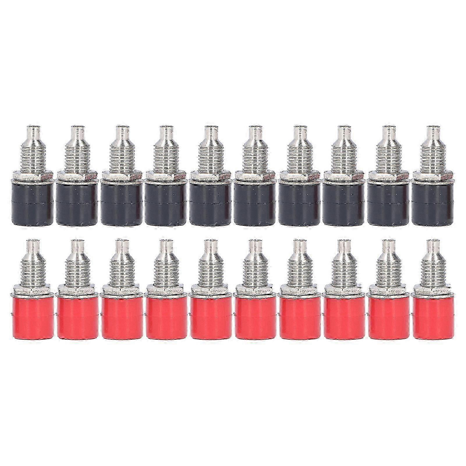 10Pairs Banana Socket 4mm Corrosion Resistance Stable Performance Widely Used Electrical Test Accessories 2025