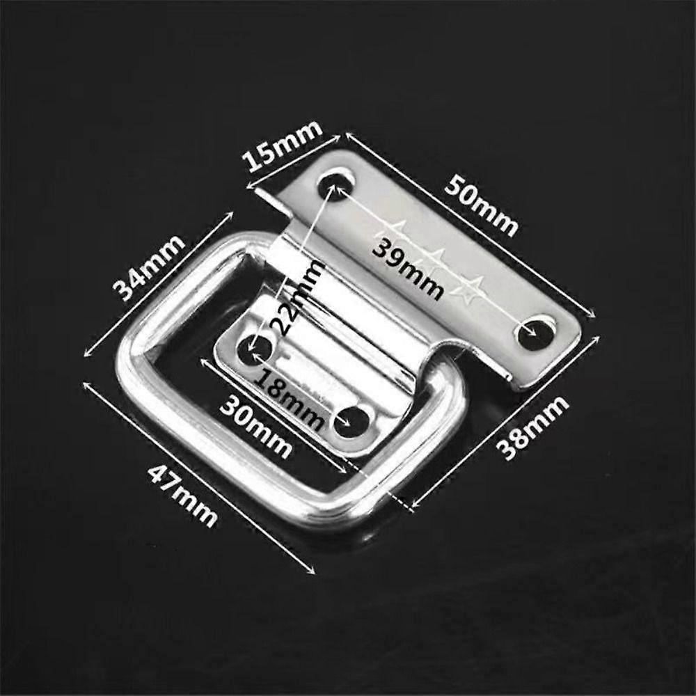 Folding Cabinet Drawer Handle Silver Wooden Box Handle Durable Simple Door Handle