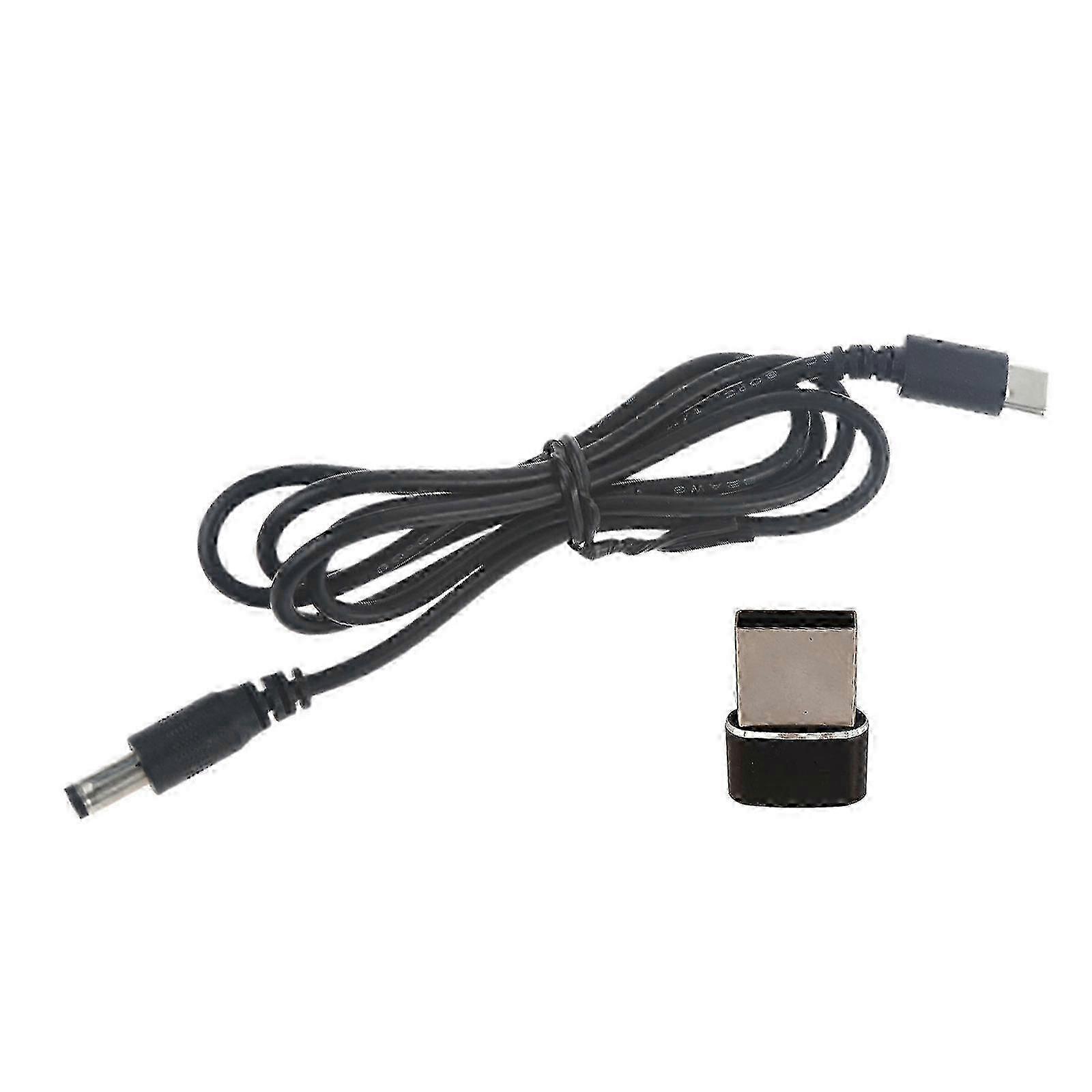 MagicConn USB C to DC5.5x2.1mm Power Cord 5V9V12V3A Input for Electronic Devices High Reliability, Reuses Power Cable