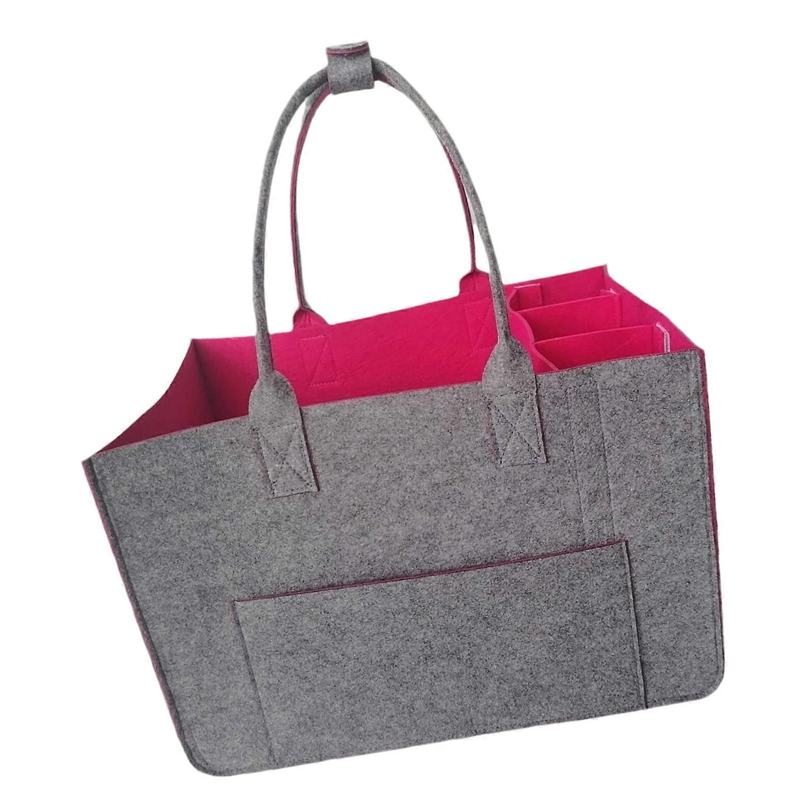 Premium Felt Multi Purpose Travel Companion With Collapsible Design For Space Saving Storage Solutions  Pink