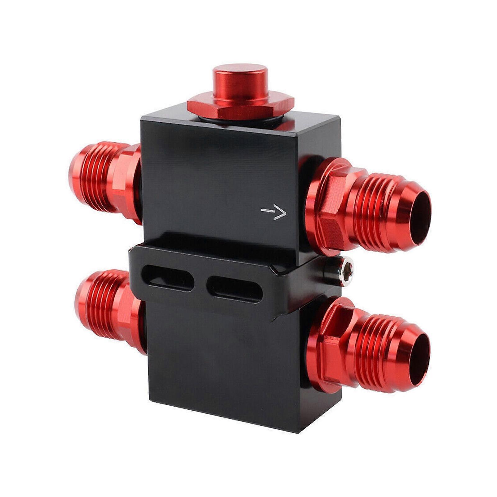 Ενσωματωμένος θερμοστάτης λαδιού AN10 Προσαρμογέας σάντουιτς με έλεγχο θερμοκρασίας 158°F για φιλτράρισμα λαδιού κινητήρα και προστασία πολύχρωμο