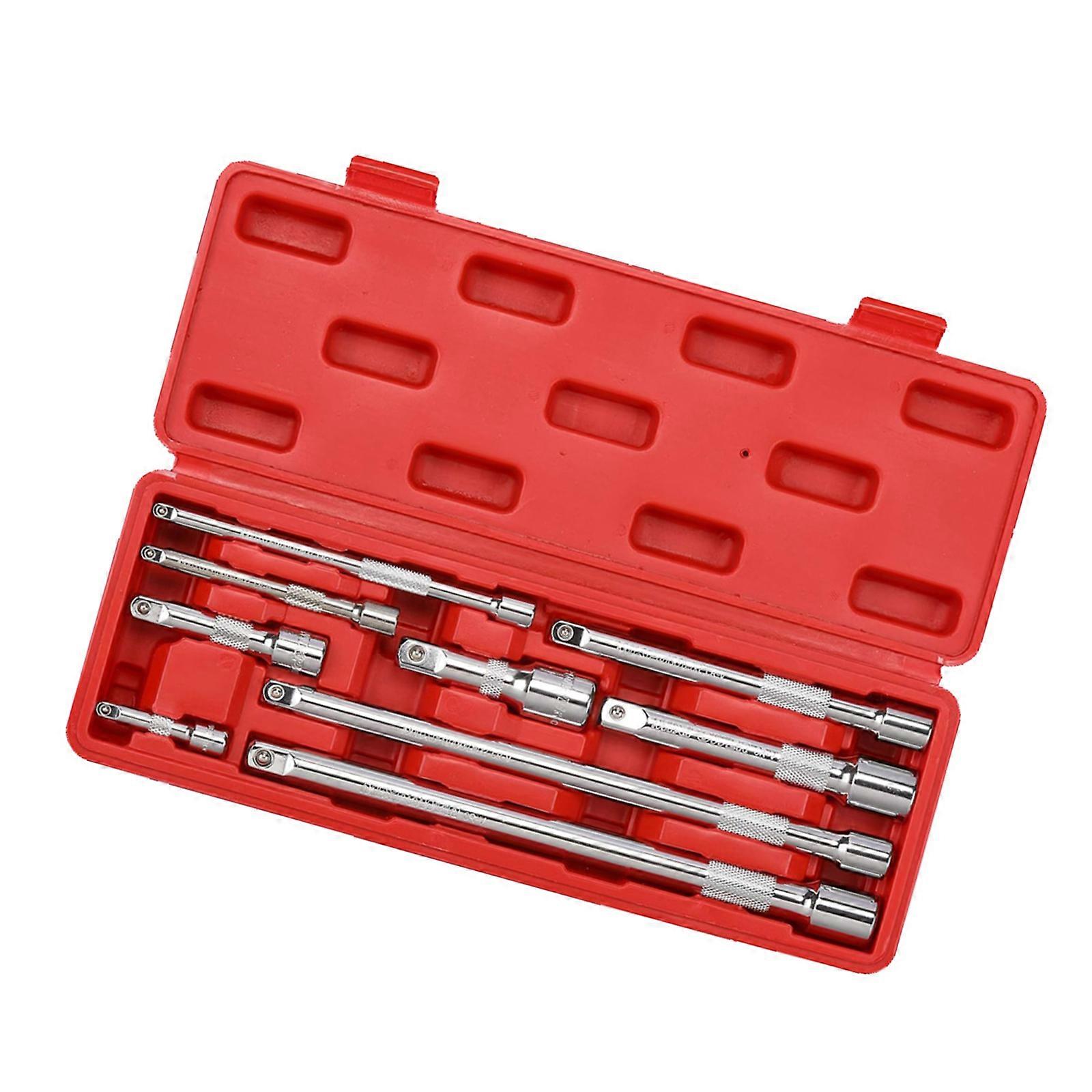 Socket Extension Ratchet Extender Kit 1/4 3/8 1/2Inch Drive Corrosion Resistant Metal Construction For Socket Tool Multicolor