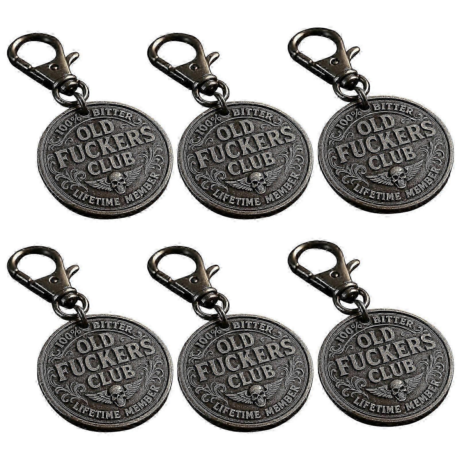 Old F*ckers Club Coin Funny Still Kicking Lifetime Member Coin No Rules No Filters Challenge Coin Adults Collectible Retirement