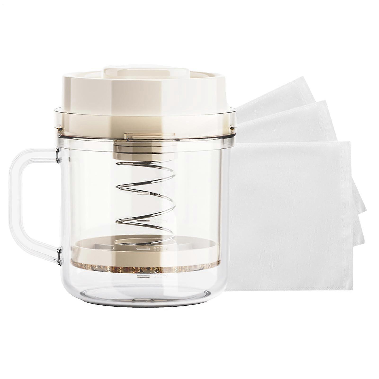 Yogurt Strainer Large Capacity Container for Milk Juice Cheese Tea Kitchen Dining