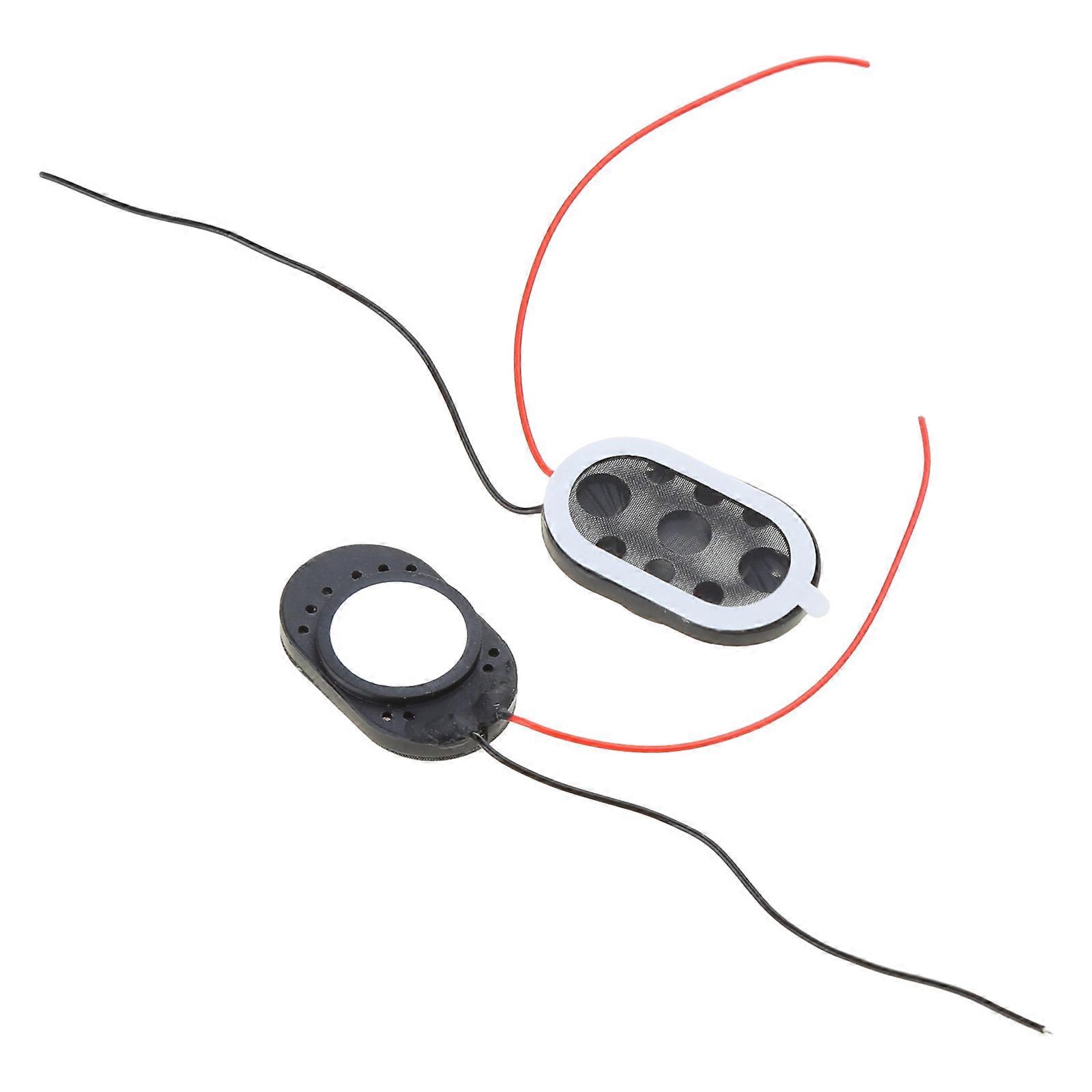 2 Pieces 8Ω 1W 2415 Speaker Oval Loudspeaker Omnidirectional Directivity 110 dB SNR 8 ohms 1 watt 8r 1w Multicolor