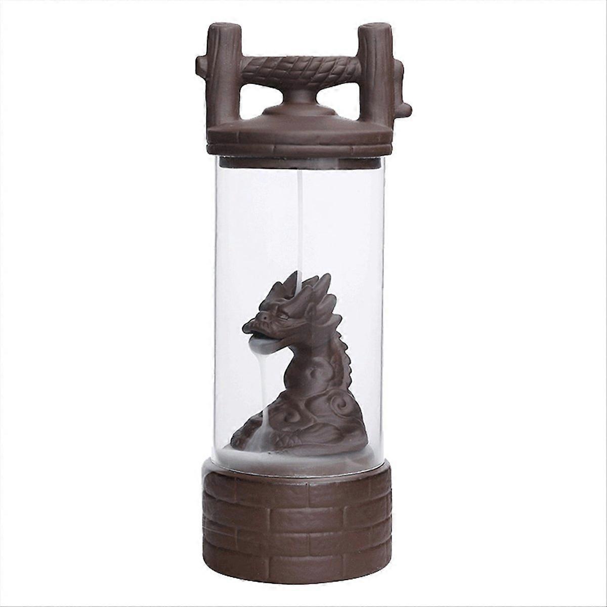 B Ceramic Incense Holder, Backflow Incense Burner Figurine