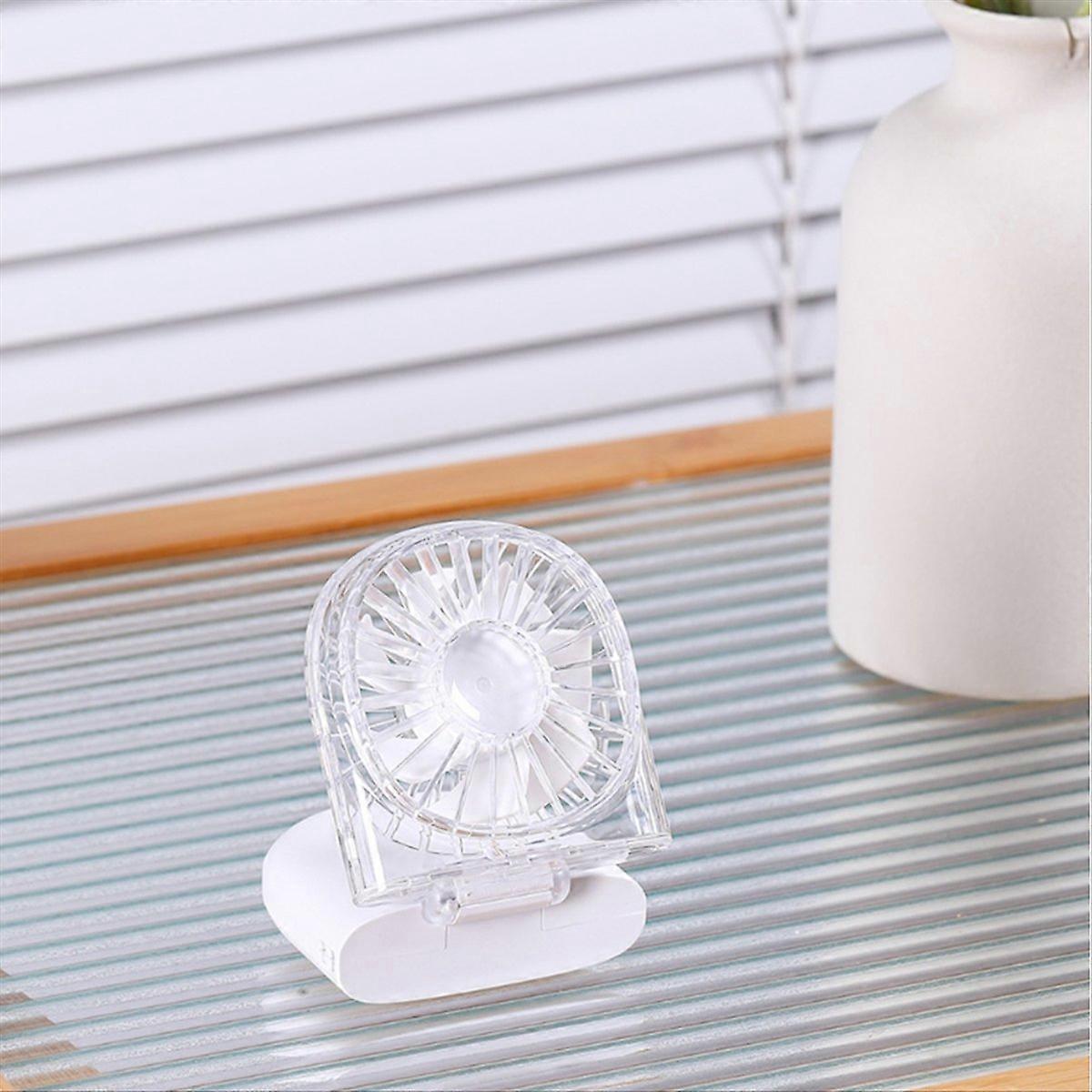 Portable USB Fans with Transparent Design with Five-Speed Pink