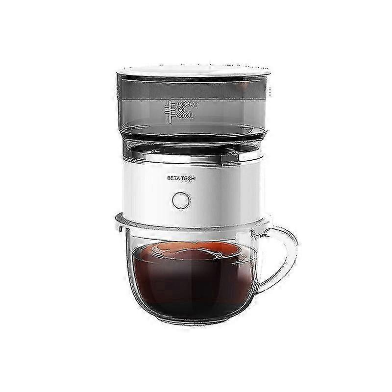 Mini cafetière semi-automatique - Machine à expresso compacte de 350 ml avec mousseur à lait