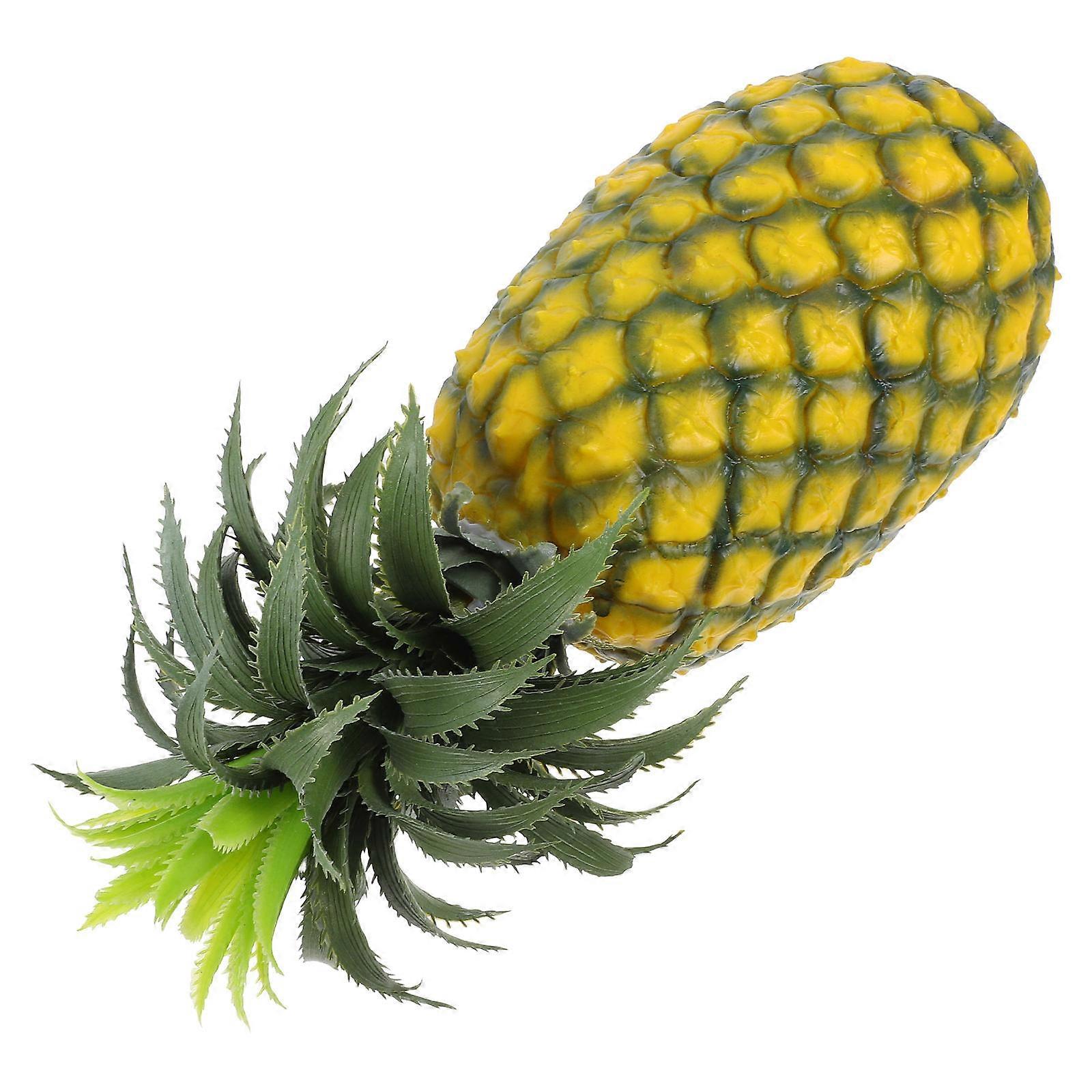 Realistic Fake Pineapple Model Plastic Fruit Decoration for Kitchen