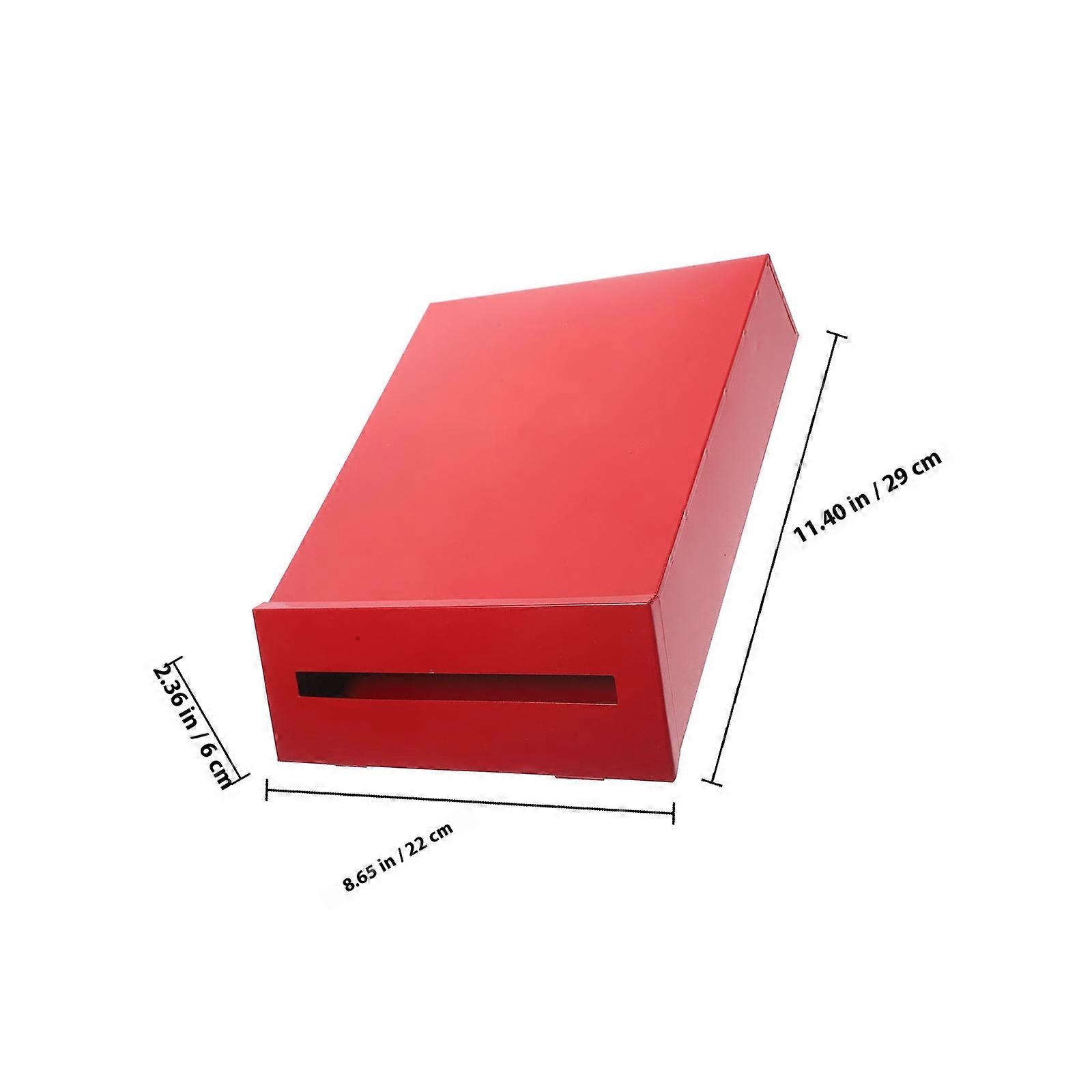 Metal Mailbox Letter Container Wall Mounted Mailbox Large Capacity Mailbox for Home