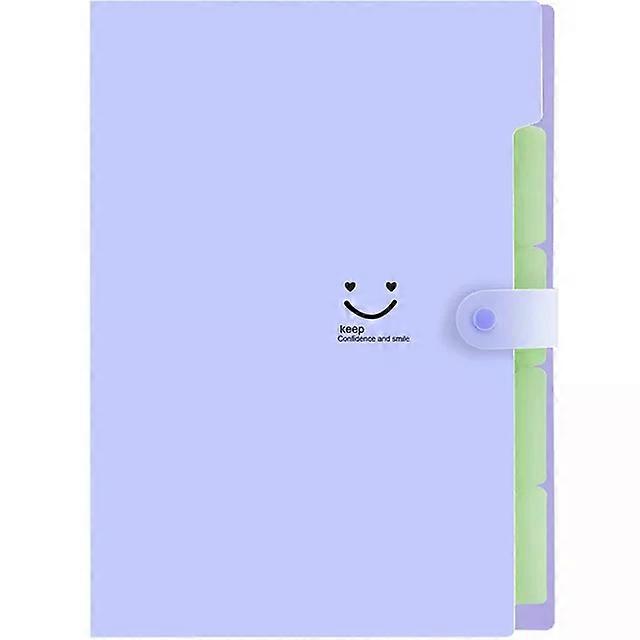 Letter A4 Paper 5 Pockets Expanding File Folder Pockets