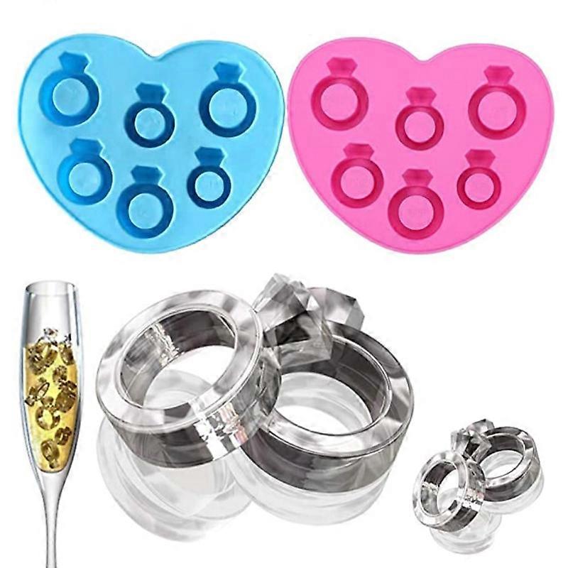  DIY Ring Ice Cube Mold Silicone Ice Cube Maker Ring Ice Cube Mold