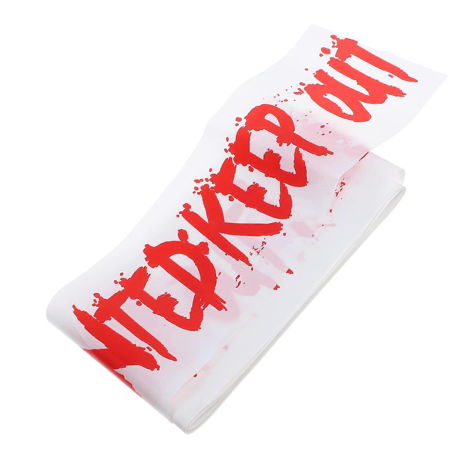 Red Halloween Warning Tape for Warning 1 Roll Pe Safety Barrier Tape